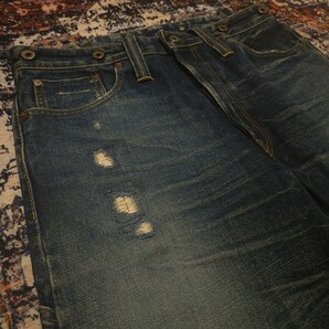 【名作】 RRL Baltimore Jeans 2nd 【34×34】 ボルチモア ジーンズ デニム ジョニー・デップ 米国製 肉厚 ヴィンテージ Ralph Laurenの画像4