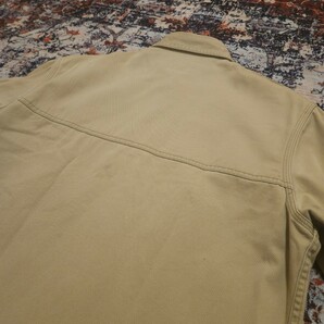 【激渋】 RRL Chino Twill Military Shirts 【M】 チノツイル ミリタリー シャツ 肉厚 エポレット 米軍 ストックナンバー入り Ralph Laurenの画像9