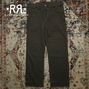 【逸品】 RRL 13 Star HBT Field Trousers 【31×30】 ヘリンボーンツイル フィールド トラウザー ガーメントダイ染め Ralph Laurenの画像1