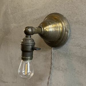 ヴィンテージ アンティーク 壁付けランプ ウォールランプ ブラケットランプ ライト 照明 / ランプ ブラス 真鍮 店舗什器 アメリカ 12