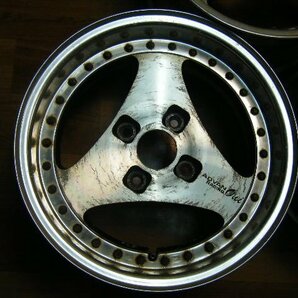 IB-183 ADVAN RACING Oni 15×7J/7.5J 4H-114.3 +15/+2 (4本) AE86 希少 当時物 アドバンレーシング オニ 送料は全国一律5500円 離島を除くの画像5