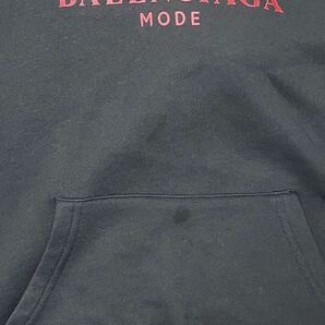BALENCIAGA バレンシアガ パーカー フーディー BBロゴ トップス ブラック 黒 Mの画像4