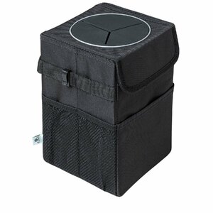 ごみ箱 ダストボックス リプリーブ フタ付き 車内用 中生地 防水素材 使用 ブラック 黒 1個 7254-72BK