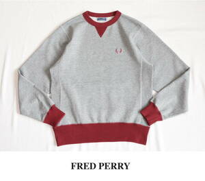 FRED PERRY（フレッドペリー）ヴィンテージディティール・バイカラー切り替えスウェット　ポルトガル製 スエット