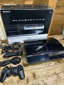 24 SONY 初期型 PlayStation3 PS3 本体　60GB ソニー ブラック CECHAOO プレステ3 中古　202404013