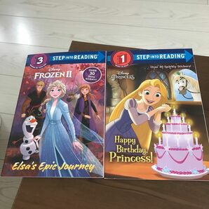 新品未使用ディズニーHappy Birthday Disney Princessアナ雪Step into Reading英語絵本