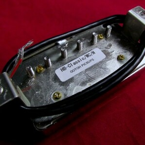 ★セール中！最安値★国産高品質 Gotoh Pickups／HB-Classic Ni-Neck／Front◆ニッケルカバー PU Nickel ハムバッカー フロントの画像3