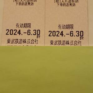 ○東武鉄道株主優待乗車券 2枚セットを9組の画像1