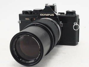 ★訳あり実用品★ オリンパス OLYMPUS OM-2N ブラック 200mm 単焦点レンズセット ★通電、シャッターOK! #TA4325