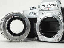 ★訳あり実用品★ ミノルタ MINOLTA SR101 ボディ MC ROKKOR-PF 58mm F1.4 レンズセット ★シャッターOK！ #TA4455_画像5