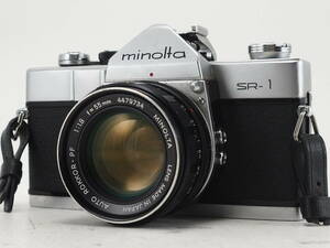 ★訳あり実用品★ ミノルタ MINOLTA SR-1 ボディ 55mm 単焦点レンズセット ★シャッターOK! #TA4534