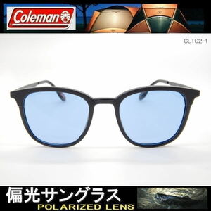偏光サングラス Coleman コールマン ボストン 丸メガネ サングラス 流行りのライトカラーレンズを採用 CLT02-1