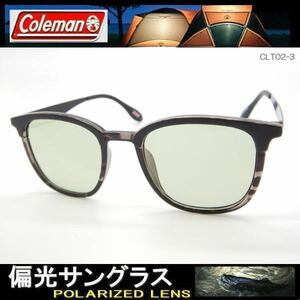 偏光サングラス Coleman コールマン ボストン 丸メガネ サングラス CLT02-3..