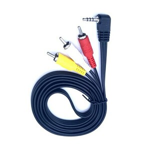 4極3.5mm L型→RCA変換 4極3.5mm(オス)-RCA(オス)赤・白・黄 140cm