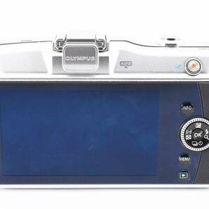 ■ほぼ新品■ オリンパス OLYMPUS PEN mini E-PM1 レンズキット シルバー 1230万画素《ショット数わずか1987回！元箱付》 SH-27A24-503の画像5