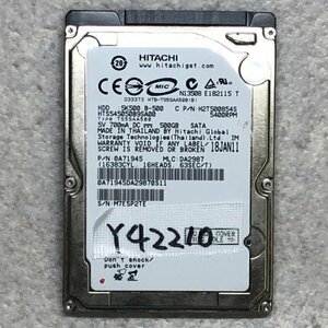 はてなアキバ 7日間保証 内蔵 SATA2.5インチHDD Hitachi HTS545050B9SA00 : 500.1 GB 使用1347h CrystalDiskInfoで正常判定 管Y42210