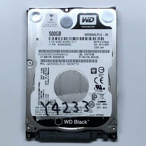 はてなアキバ 7日間保証 内蔵 SATA2.5インチHDD WDC WD5000LPLX-08ZNTT0 : 500.1 GB 使用3583h CrystalDiskInfoで正常判定 管Y4233