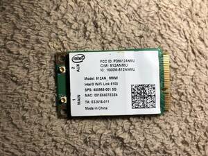 Intel Wifi 5100 ハーフサイズ MiniPCI-E 512AN HMW 300mカード　ジャンク品