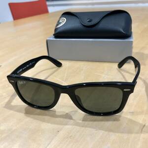 RAY-BANレイバン WAYFARERウェイファーラー RB2140-F 901/58 52□22ブラックPOLARIZED偏光レンズ