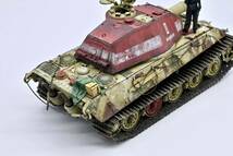 ［塗装済み完成品］タコム 1/35 キングタイガー　ポルシェ砲塔　Takom king tiger 105mm KwK 46 L/68_画像5