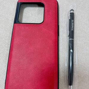 OnePlus 10 Pro 5G専用ケースカバー 両用タッチペン付 レッド 赤