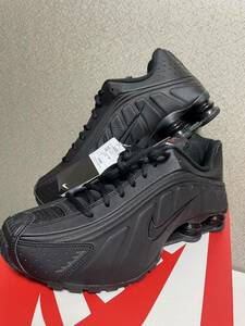 【未使用】Nike WMNS Shox R4 Black AR3565-004 W10.5cm 27.5cm ナイキ ショックス r4 黒黒　国内正規