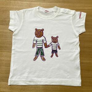 キッズ 子供服 95 ティンカーベル☆赤系ギンガムチェック ショートオール 短パンツ ロゴ入 半袖 ロゴTシャツ 3点 おまとめの画像5