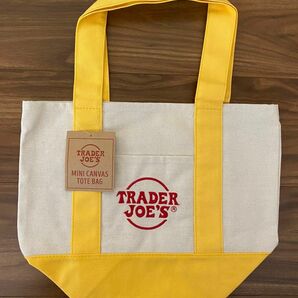 Trader Joe’s トレーダージョーズ ミニトート エコバッグ イエロー 黄色