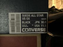 【新品未使用】SUEDE ALL STAR US OX スエード　オールスター　ＵＳ　ＯＸ　ブラック　黒　black コンバース　converse US11.5 30cm_画像8