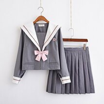 S セーラー服 女子制服 学生服 女子高校生 コスチューム JK制服 可愛い 刺繍 コスプレ 学園祭 文化祭 仮装 本格制服_画像1