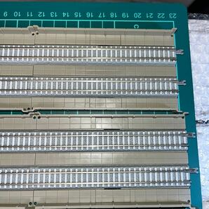 ロクハン Zゲージ 複線高架橋レール付き 220㎜２本  110㎜ 6本セット フィーダー線付の画像5