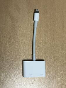 Apple純正　Apple Lightning - Digital AVアダプタ A1438 HDMI Lightning 変換