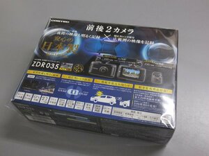 【未使用未開封・長期在庫品】COMTEC 高性能ドライブレコーダー ZDR035 200万画素 前後2カメラ GPS搭載 超広角レンズ ドラレコ