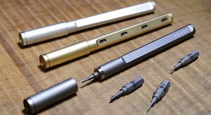 【未使用未開封・長期在庫品】mininch Tool Pen mini ツールペン ミニ ガンメタル ペン型 マルチ工具 マルチビットドライバー