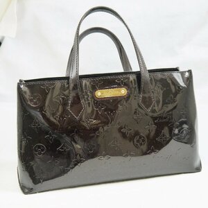 ★USED品 LOUIS VUITTON【ルイヴィトン ヴェルニ M93641 ウィルシャーPM ハンドバッグ アマラント】ベタツキ有り