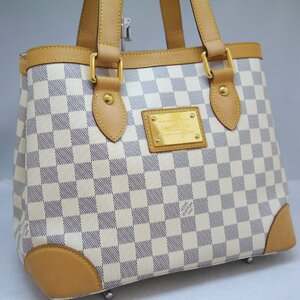 USED品・保管品 Louis Vuitton ルイヴィトン N51207 ハムステッドPM ダミエ・アズール CA0133 トートバッグ ゴールド金具 現状品