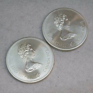 USED品・保管品 第21回オリンピック モントリオール大会 記念銀貨 4枚セット 銀 SILVER ケース シルバー 記念コイン 現状品の画像3