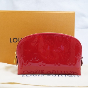 Используется Good Goods Louis Vuitton Louis Vuitton M90172 Pochette/Cosmetic Monogram Verni Red Pouch Sr1129 Сохранить сумку/с внешней коробкой