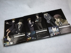 USED品 PSYCHO-PASS サイコパス 1期 ブルーレイ BD Blu-ray VOL.1～VOL.3 3巻セット