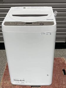 【2020年製】SHARP シャープ ES-GE6E-T 全自動電気洗濯機 標準洗濯容量 6. 0kg 50／60Hz ホワイト よ