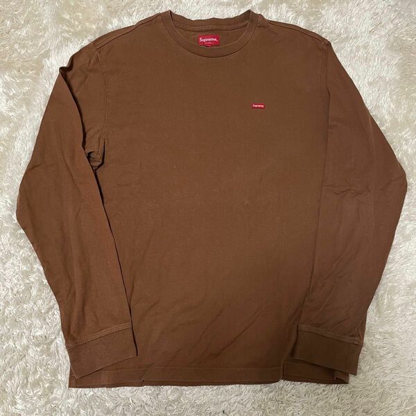 Supreme Small Box L/S Tee "ブラウン" Sサイズ