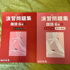 国⑤ 四谷大塚　演習問題集　国語6年下　有名校対策