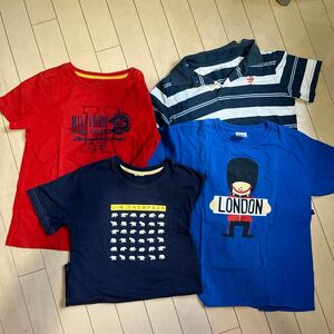 【値下げしました！これ以上値下げ不可】130Tシャツ 4枚　ジムトンプソン、トミーヒルフィガー、フルーツオブルーム、 GAPキッズ