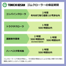 UN166047 160-60-47 【要在庫確認】送料無料 東日興産 ゴムクローラー 芯金 160x60x47 160x47x60 160-47-60 運搬車 作業機 クローラー_画像6