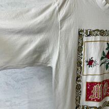 半袖 Tシャツ ビンテージ　90S シングルステッチ　花柄ボタニカルバラ　白ホワイト　メンズ　古着_画像6
