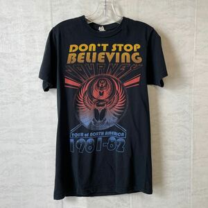 半袖Tシャツ 古着 バンド ロック ジャーニー　サイズS 黒ブラック　メンズ古着