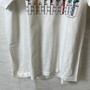 Tシャツ 半袖 古着 90s ビンテージ USA製 シングルステッチ サイズL 白ホワイト メンズ古着の画像3