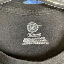 半袖Tシャツ アイスホッケー　NHL サイズXL ブラック Tシャツ プリントTシャツ メンズ古着　2500_画像5