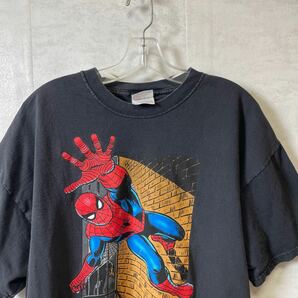半袖 Tシャツ ブラック マーベル スパイダーマン サイズXL ビンテージ 2000年コピーライト メンズ 古着の画像2
