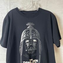 半袖Tシャツ サイズXL 黒ブラック　パロディTシャツ　ダークサイド　ベイダー　コットンシャツ　メンズ古着　3024_画像2